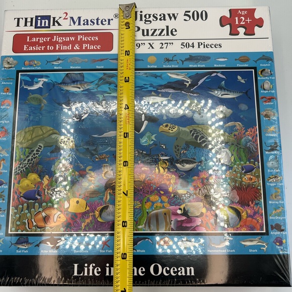 Think Master Life In The Ocean 500 Piece Jigsaw Puzzle Sea Creatures Fish Hobby - Picture 6 of 6